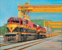 "Panama Canal Railway" print